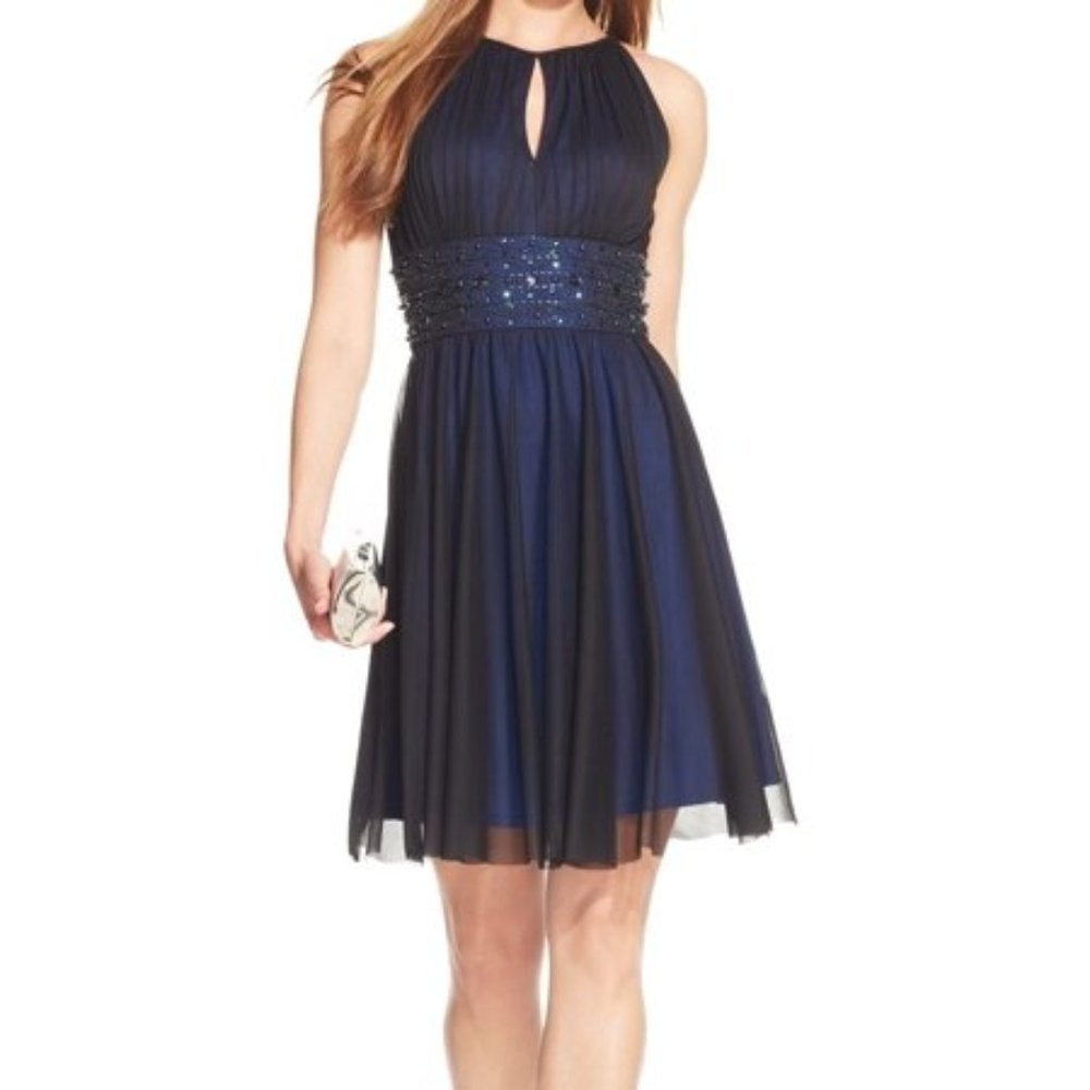 Jessica Howards Blue Dress